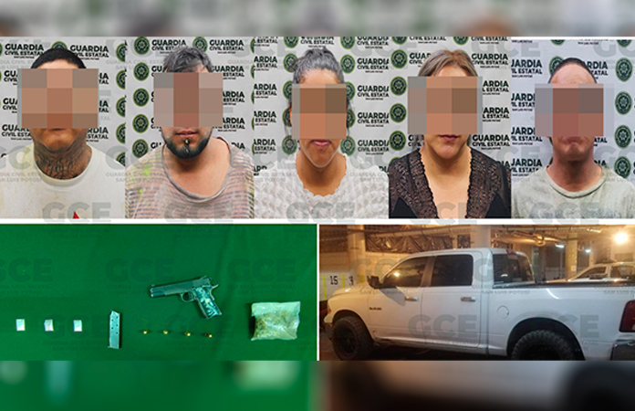 Detienen a pandilla con arma de fuego
