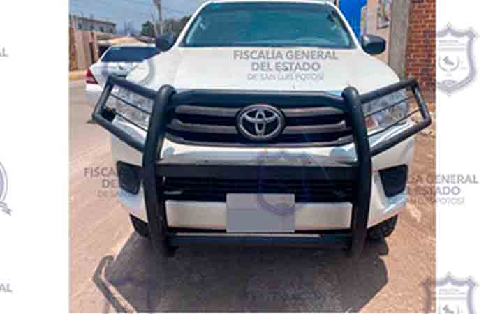 Incautan camioneta con serie alterada