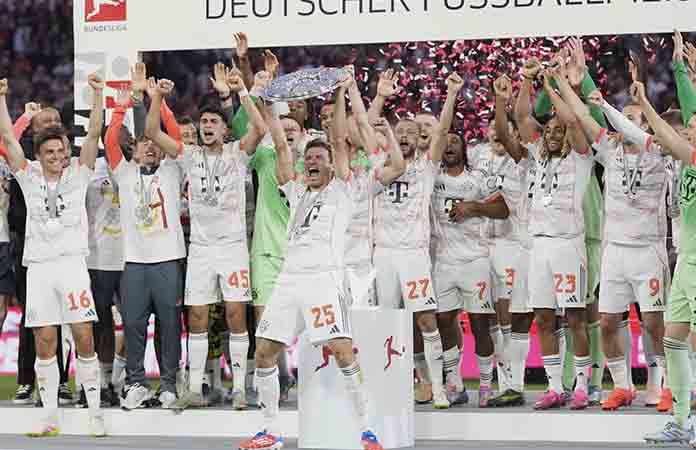Bayern Munich celebra su título