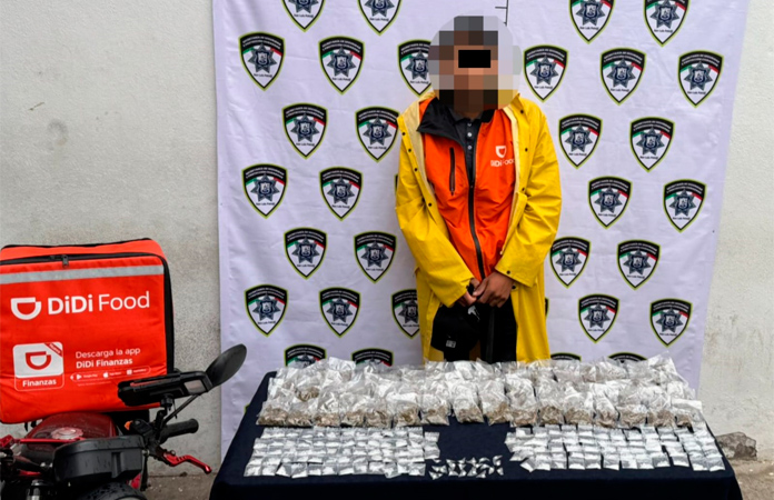 Repartidor entregaba droga en lugar de comida