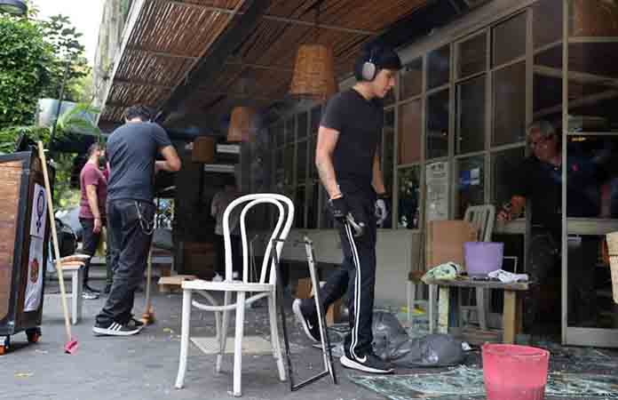 Unos 13 inmuebles fueron destrozados