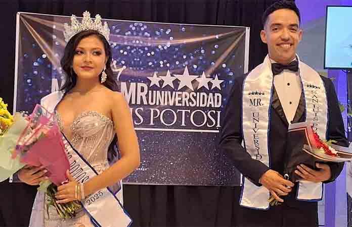 Flor y César a certamen Miss y Mr. U. México