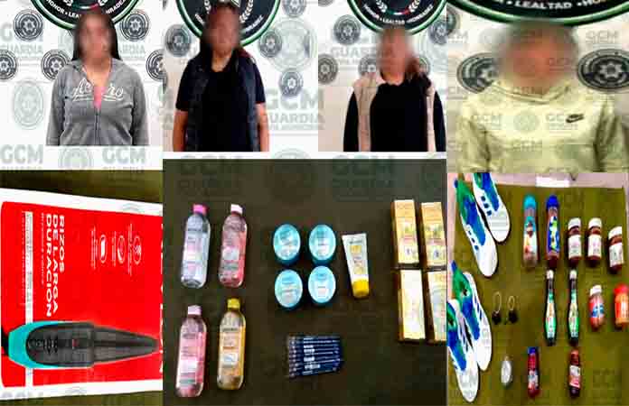 Ahora detienen a cuatro farderas con todo y botín