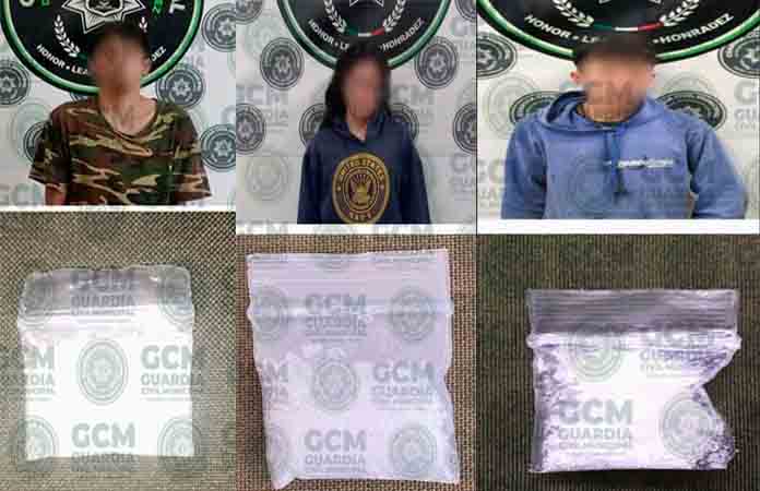 Arrestan a cuatro viciosos con enervantes