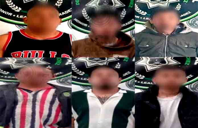 Con “mota” y cristal, arrestan a siete viciosos
