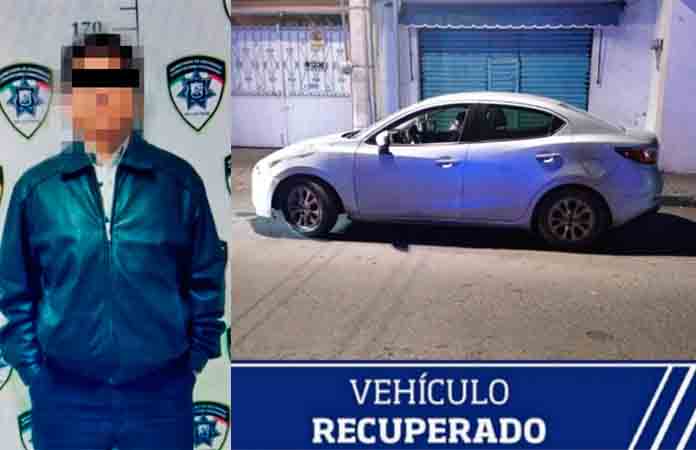 Individuo es sorprendido con un carro “caliente”