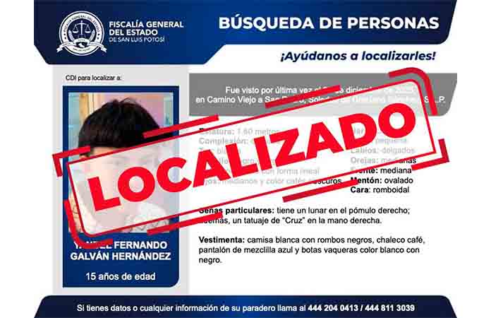 Localizan a catorce personas reportadas como desaparecidas