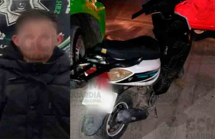 Joven es apresado por manejo temerario