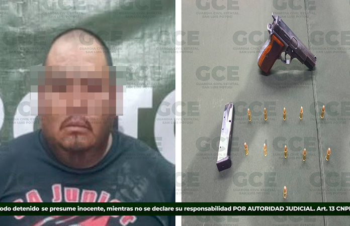 Capturan a sujeto por probables delitos de ataque peligroso