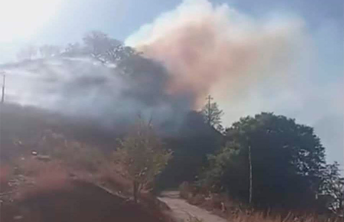 Comuneros controlan incendio en Sierra Jordán