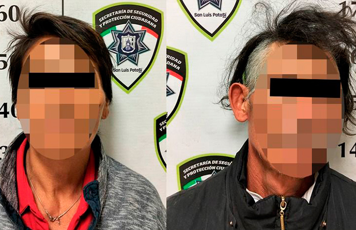 Sorprenden a pareja robando cemento