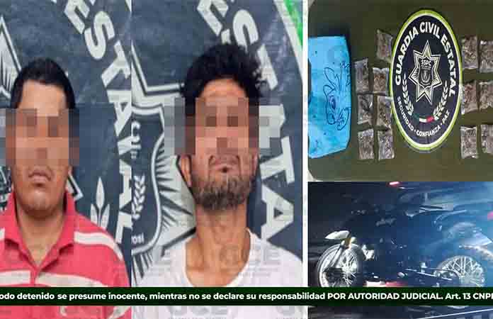 Caen dos vendedores de “mota”