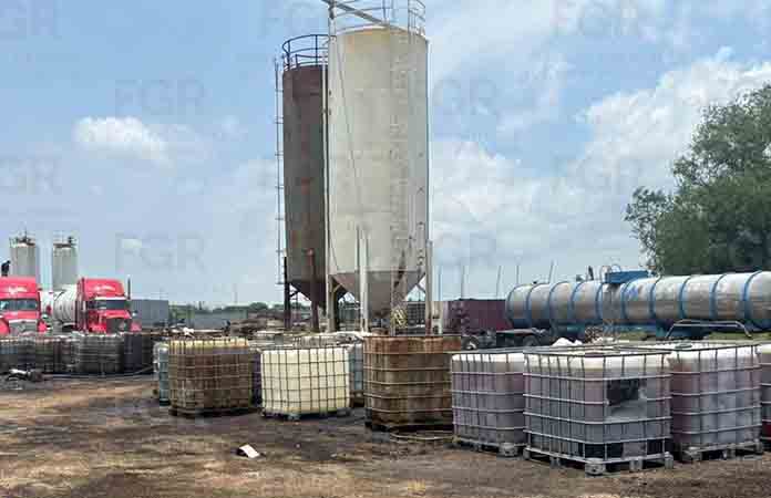 Decomisan “huachicol”en predio en Cadereyta