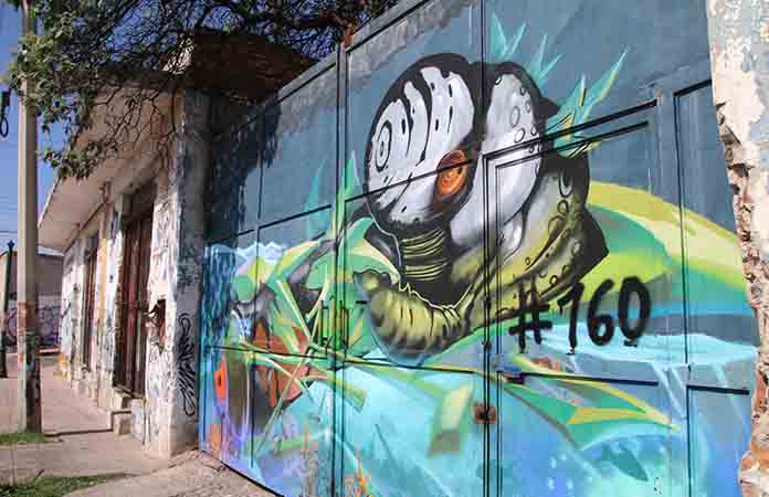El Centro, casilibre de grafiti
