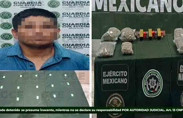 En delegación La Pila, detienen a presunto jefe de célula criminal