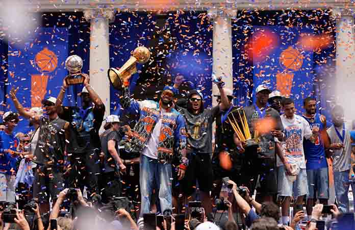 Knicks celebransu título de NBA