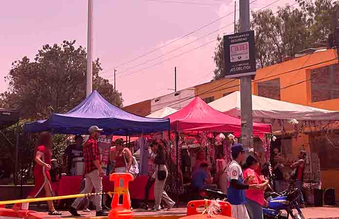 La plaza de Pozos se vuelve tianguis