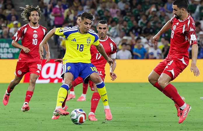 Suecia se estrena arrasando a Túnez