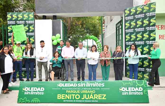 Alcalde Navarro entrega otro parque urbano