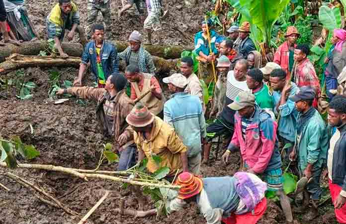 Deslave deja 14 muertos durante ritual en Etiopía