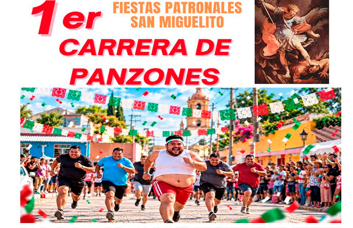Este domingo, primera carrera de panzones