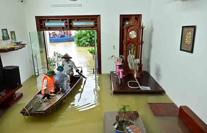 Lluvias en Vietnam provocan 4 muertos