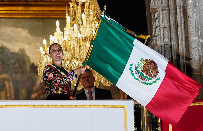 Sheinbaum da su 2do. Grito de Independencia