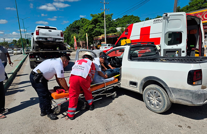 Choque carretero deja un lesionado