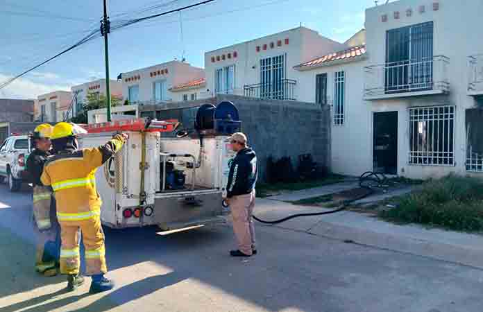 Incendio causa daños en viviendade La Campiña