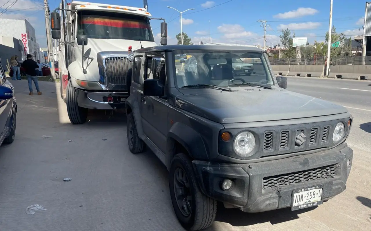 Choque múltiple en Circuito Potosí; no hay lesionados